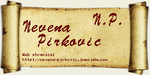 Nevena Pirković vizit kartica